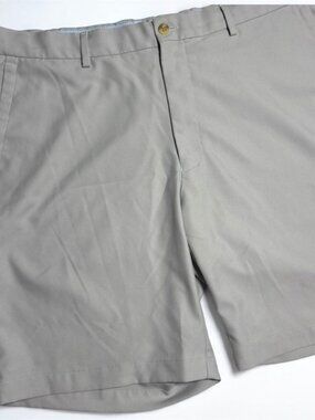 Peter Millar Salem Performance Golf Shorts Grey Mens 36 Stretch Moisture Wicking